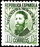 Spain 1931 Characters 10 CTS Green Edifil 656. España 656. Uploaded by susofe